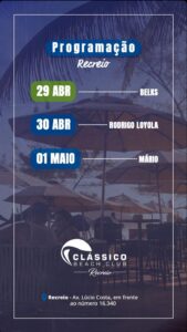 Programação Clássico Beach Club - Todas as Unidades 2