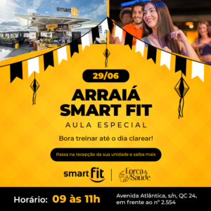 Venha para o Aulão Country da Smart Fit no Quiosque Força e Saúde!
